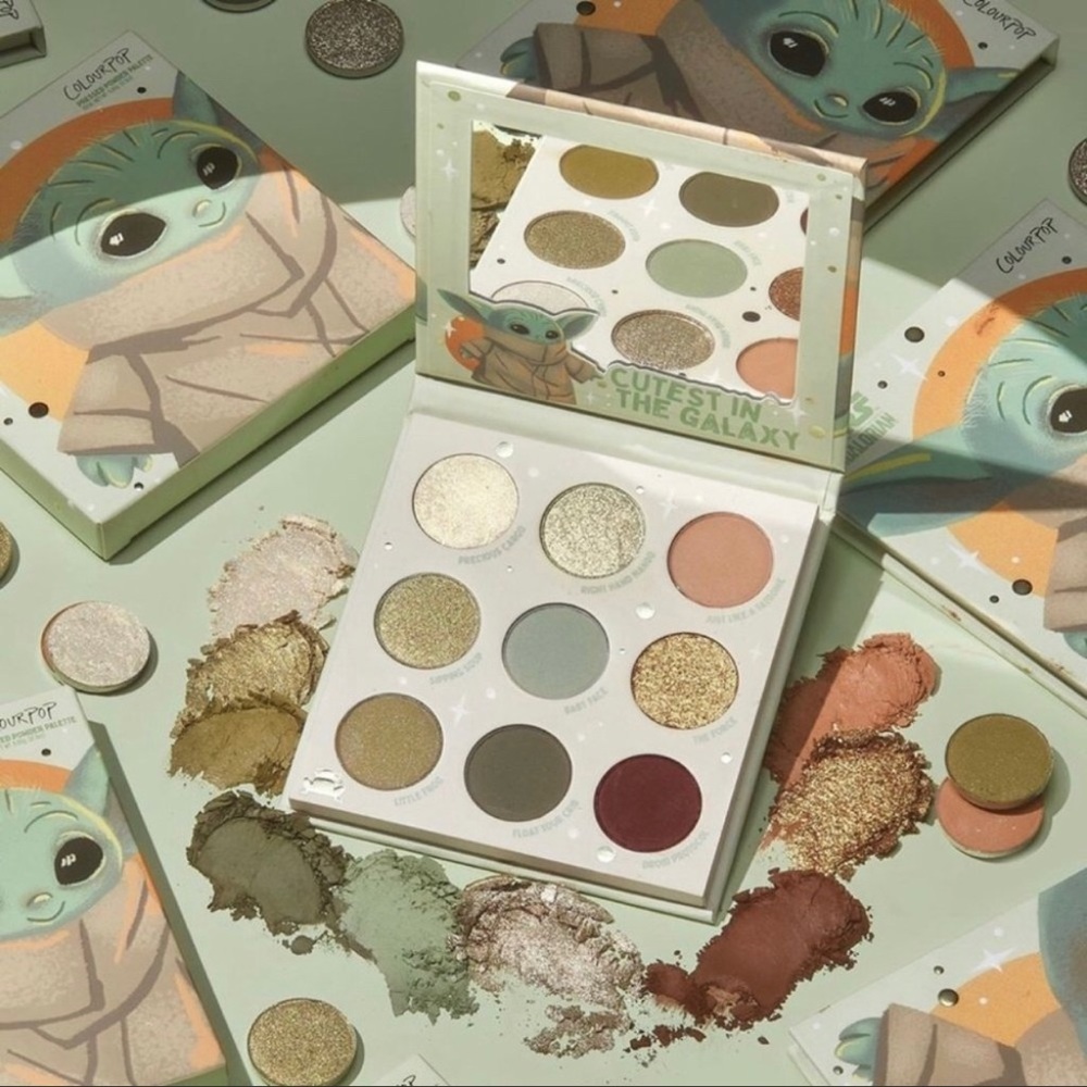 Colourpop Mandalorian The Child Palette baby yoda